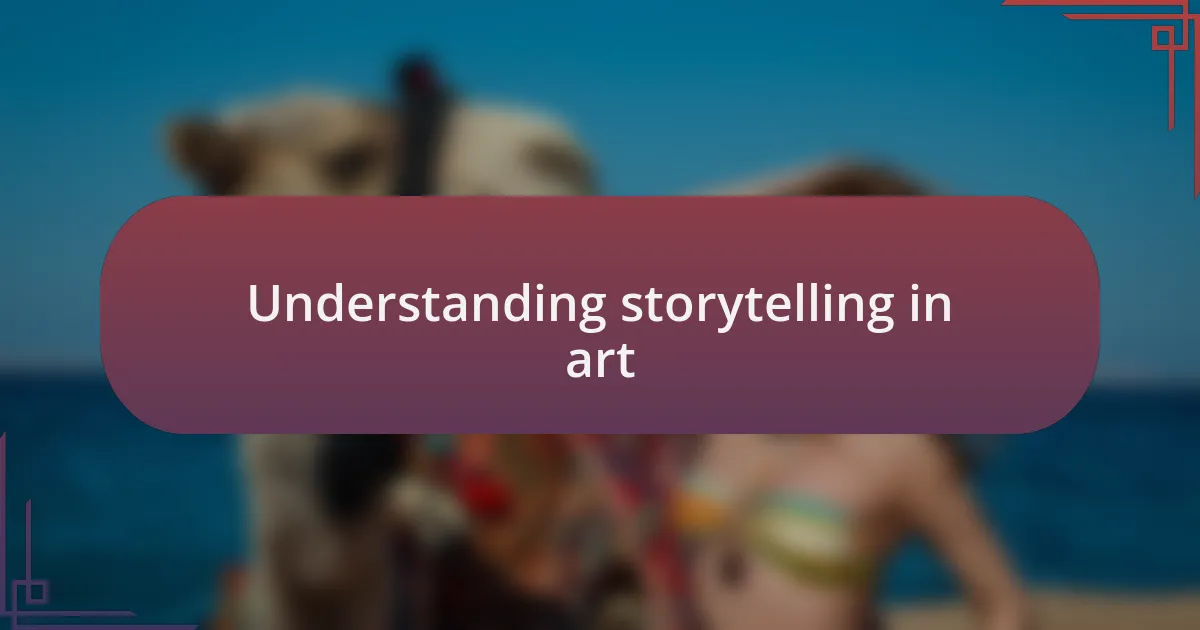 Understanding storytelling in art